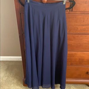 Blue maxi skirt